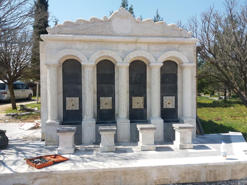 kalker , kesme yonu taşı , çeşme , şadırvan , bağ evi , villa